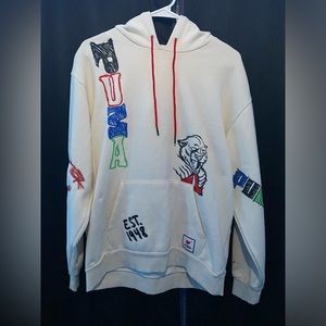 Puma White Hoodie Size Medium